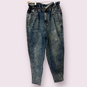 Vintage America Paperbag Waist Denim Jeans